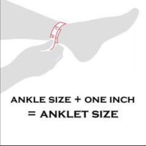 🎊HP 💕Silver Star Dangle Charm Adjustable Anklet - Picture 4 of 6